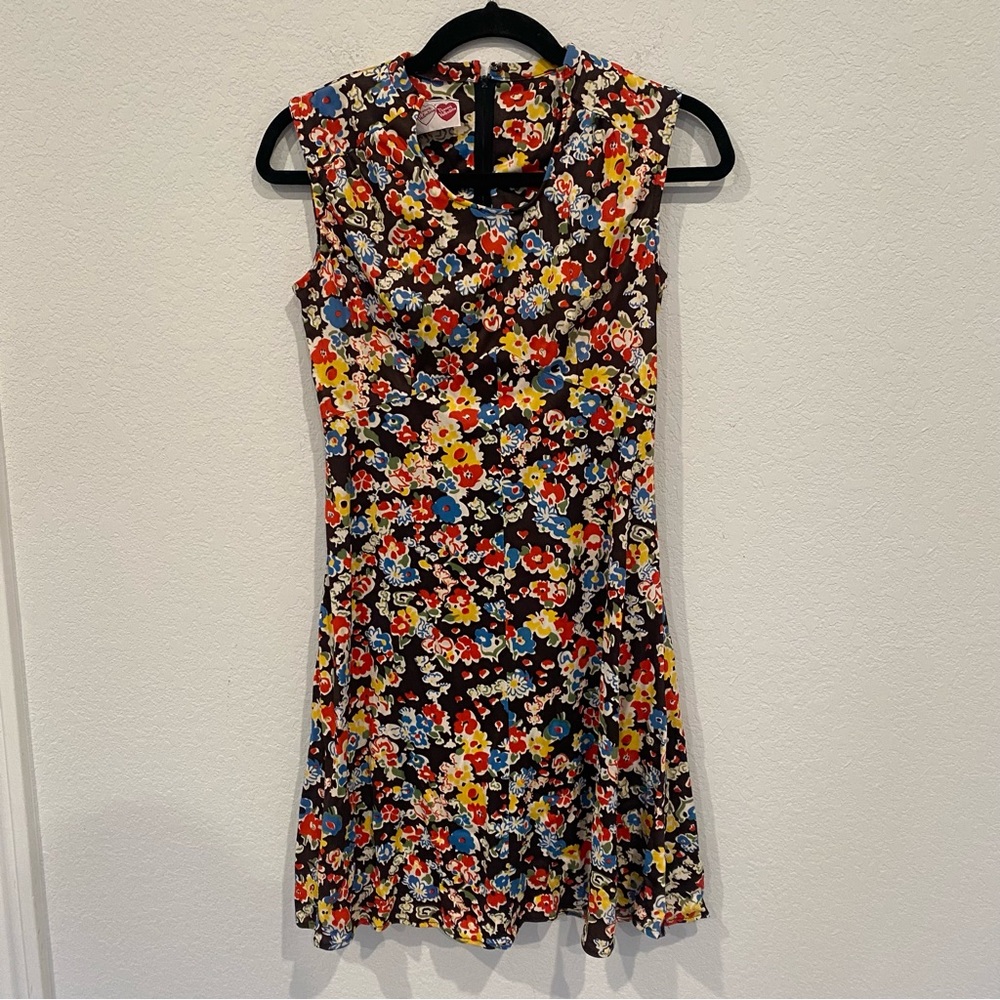 Vintage Nancy Valentine Floral Fit & Flare Dress